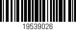 Código de barras (EAN, GTIN, SKU, ISBN): '19539026'