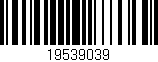 Código de barras (EAN, GTIN, SKU, ISBN): '19539039'