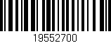 Código de barras (EAN, GTIN, SKU, ISBN): '19552700'