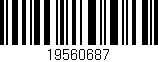 Código de barras (EAN, GTIN, SKU, ISBN): '19560687'