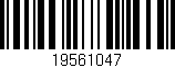 Código de barras (EAN, GTIN, SKU, ISBN): '19561047'