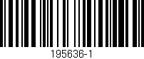 Código de barras (EAN, GTIN, SKU, ISBN): '195636-1'