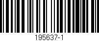 Código de barras (EAN, GTIN, SKU, ISBN): '195637-1'