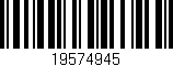 Código de barras (EAN, GTIN, SKU, ISBN): '19574945'