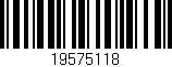 Código de barras (EAN, GTIN, SKU, ISBN): '19575118'