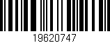 Código de barras (EAN, GTIN, SKU, ISBN): '19620747'