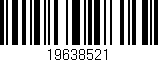 Código de barras (EAN, GTIN, SKU, ISBN): '19638521'