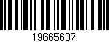 Código de barras (EAN, GTIN, SKU, ISBN): '19665687'