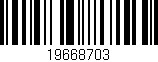 Código de barras (EAN, GTIN, SKU, ISBN): '19668703'