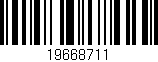 Código de barras (EAN, GTIN, SKU, ISBN): '19668711'