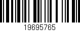 Código de barras (EAN, GTIN, SKU, ISBN): '19695765'