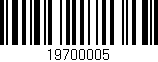 Código de barras (EAN, GTIN, SKU, ISBN): '19700005'
