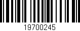 Código de barras (EAN, GTIN, SKU, ISBN): '19700245'