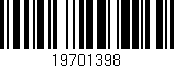 Código de barras (EAN, GTIN, SKU, ISBN): '19701398'