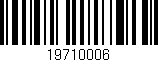 Código de barras (EAN, GTIN, SKU, ISBN): '19710006'