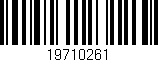Código de barras (EAN, GTIN, SKU, ISBN): '19710261'
