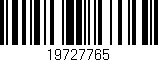 Código de barras (EAN, GTIN, SKU, ISBN): '19727765'