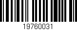Código de barras (EAN, GTIN, SKU, ISBN): '19760031'