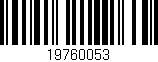 Código de barras (EAN, GTIN, SKU, ISBN): '19760053'