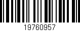 Código de barras (EAN, GTIN, SKU, ISBN): '19760957'