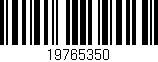 Código de barras (EAN, GTIN, SKU, ISBN): '19765350'