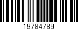 Código de barras (EAN, GTIN, SKU, ISBN): '19784789'