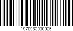 Código de barras (EAN, GTIN, SKU, ISBN): '1978963300026'