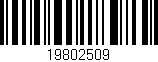 Código de barras (EAN, GTIN, SKU, ISBN): '19802509'