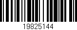 Código de barras (EAN, GTIN, SKU, ISBN): '19825144'