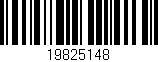 Código de barras (EAN, GTIN, SKU, ISBN): '19825148'
