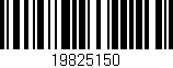Código de barras (EAN, GTIN, SKU, ISBN): '19825150'