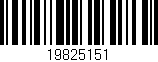 Código de barras (EAN, GTIN, SKU, ISBN): '19825151'