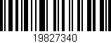 Código de barras (EAN, GTIN, SKU, ISBN): '19827340'