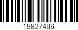 Código de barras (EAN, GTIN, SKU, ISBN): '19827406'