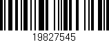 Código de barras (EAN, GTIN, SKU, ISBN): '19827545'