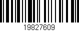 Código de barras (EAN, GTIN, SKU, ISBN): '19827609'