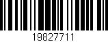 Código de barras (EAN, GTIN, SKU, ISBN): '19827711'