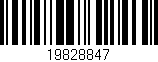 Código de barras (EAN, GTIN, SKU, ISBN): '19828847'