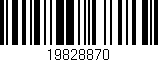 Código de barras (EAN, GTIN, SKU, ISBN): '19828870'