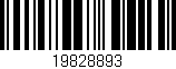 Código de barras (EAN, GTIN, SKU, ISBN): '19828893'