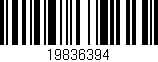 Código de barras (EAN, GTIN, SKU, ISBN): '19836394'