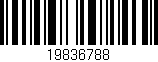 Código de barras (EAN, GTIN, SKU, ISBN): '19836788'