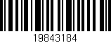 Código de barras (EAN, GTIN, SKU, ISBN): '19843184'