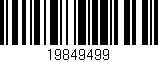 Código de barras (EAN, GTIN, SKU, ISBN): '19849499'
