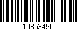 Código de barras (EAN, GTIN, SKU, ISBN): '19853490'