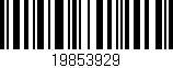 Código de barras (EAN, GTIN, SKU, ISBN): '19853929'