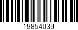 Código de barras (EAN, GTIN, SKU, ISBN): '19854039'
