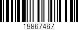 Código de barras (EAN, GTIN, SKU, ISBN): '19867467'