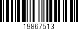 Código de barras (EAN, GTIN, SKU, ISBN): '19867513'