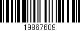 Código de barras (EAN, GTIN, SKU, ISBN): '19867609'